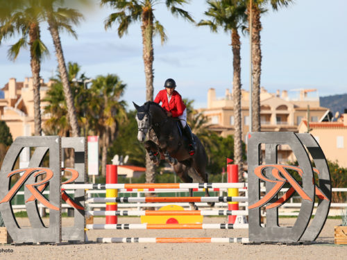 Oliva, Spain - 2021 January 27: CSIYH1, 5 years old, 1m20 during CSI Mediterranean Equestrian Spring Tour 1
(photo: 1clicphoto)